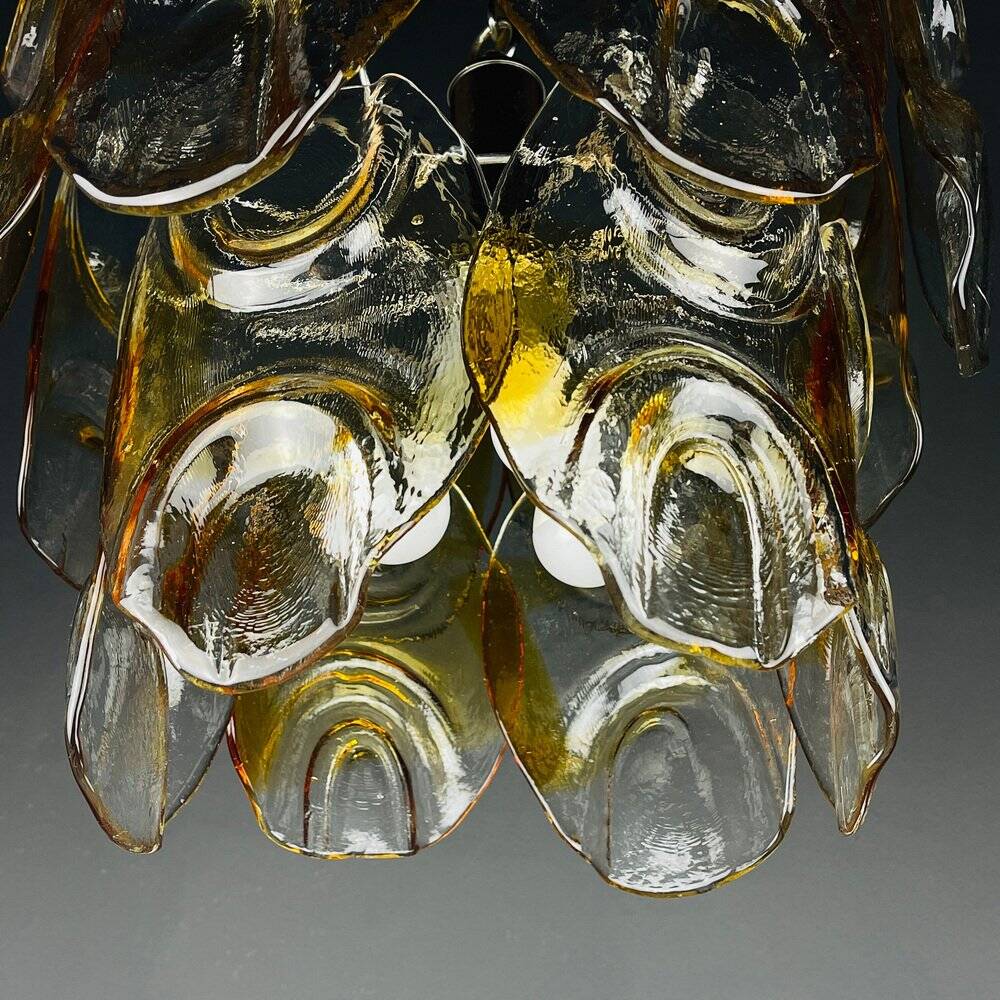 Murano glass chandelier by Mazzega, Italy, 1960s