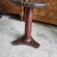 Small empire pedestal table or sellette in mahogany with marble top