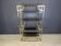 Vintage Italian brass and chrome wall unit, 1970s