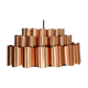 Copper pendant light by Werner Schou for Coronell Electro, Denmark 1960s