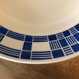 Round dish in ancient earthenware