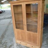 MD bookcase in stripped oak
