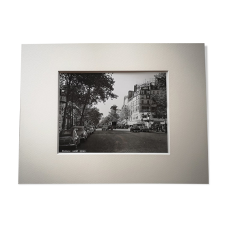 Photographie 18x24cm - Tirage argentique noir et blanc ancien - Boulevard St-Denis - Années 1950-60