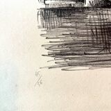 Lithograph The Cour de Rohan