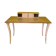 Design Desk Veneered With Zebra Wood, Circa 1980s/90s