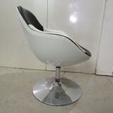 Armchair design Kok two-tone, black and white