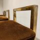 Belgochrom brass bar stools, set of 3, 1970s