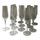 13 “Grand Siècle” flutes in Baccarat crystal
