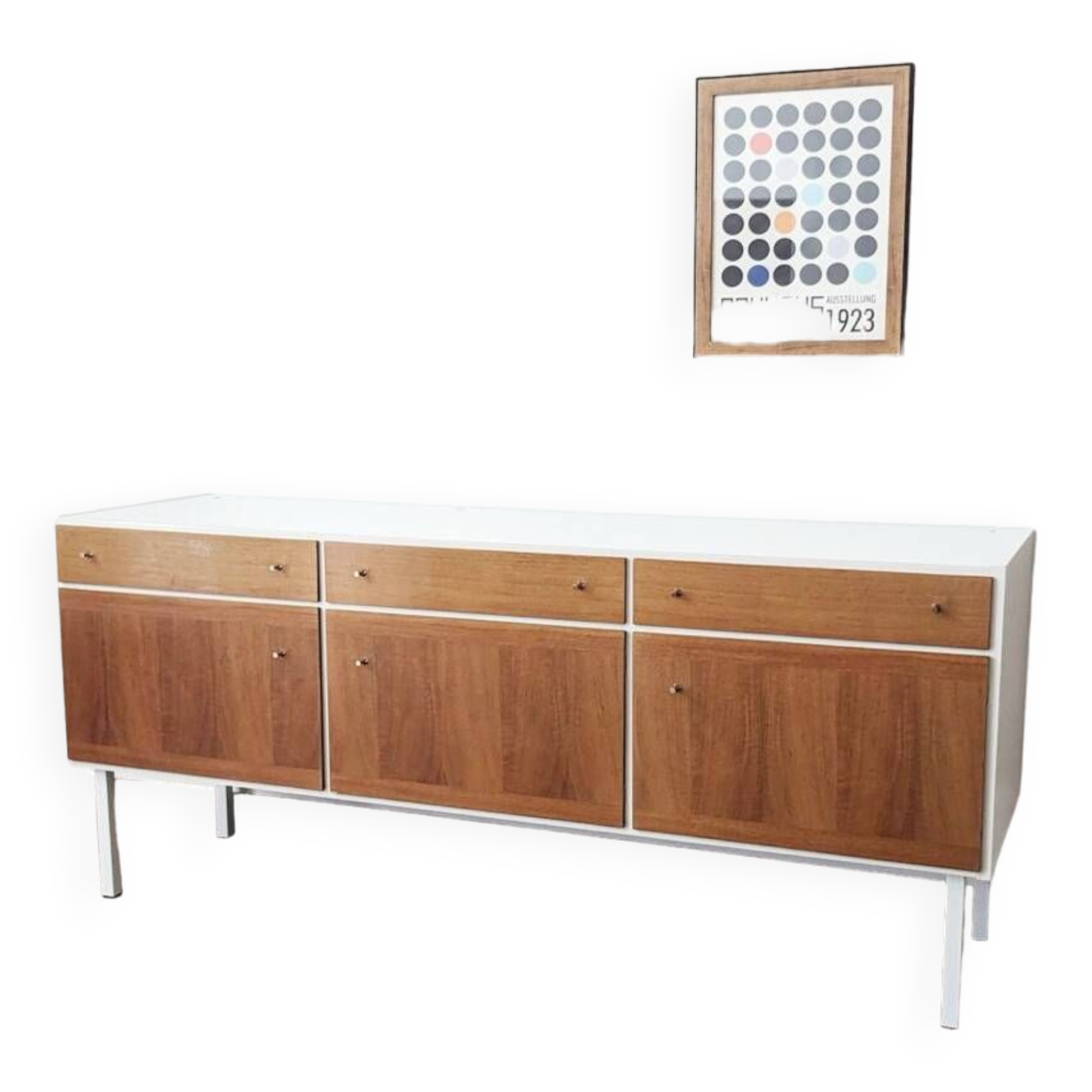 Vintage sideboard with 3 doors and 3 drawers