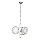 VINTAGE 70'S CHANDELIER IN SPACE AGE GLASS ITALIAN DESIGN
