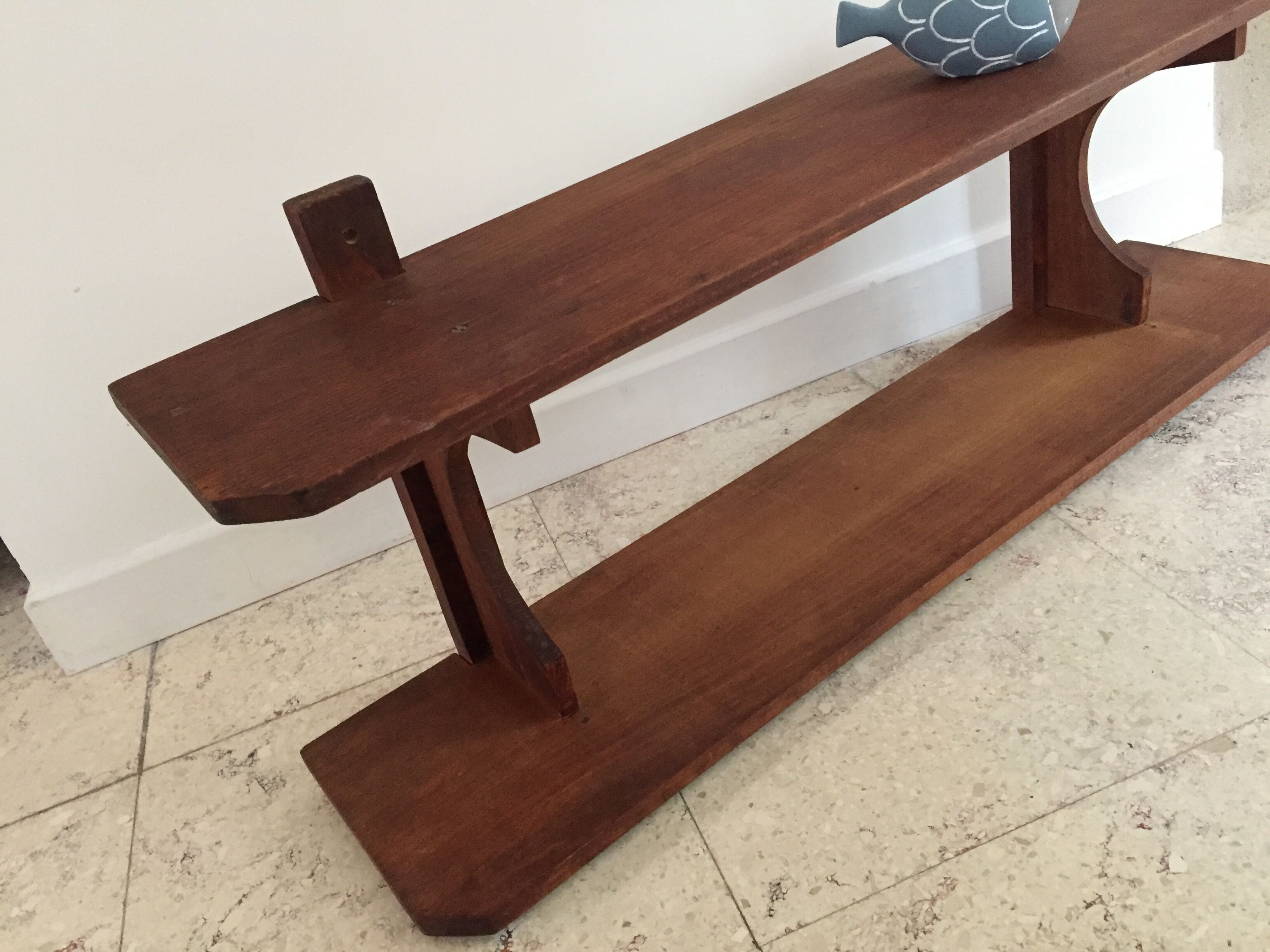 Vintage double shelf