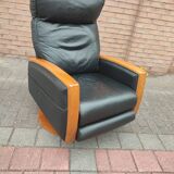 Luxury lusch vintage leather armchair