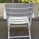 White folding garden armchair — Bistro style armchair