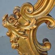 Rococo console Golden wood Roman marble XVII
