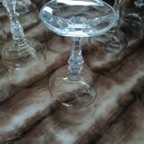 11 crystal stem glasses