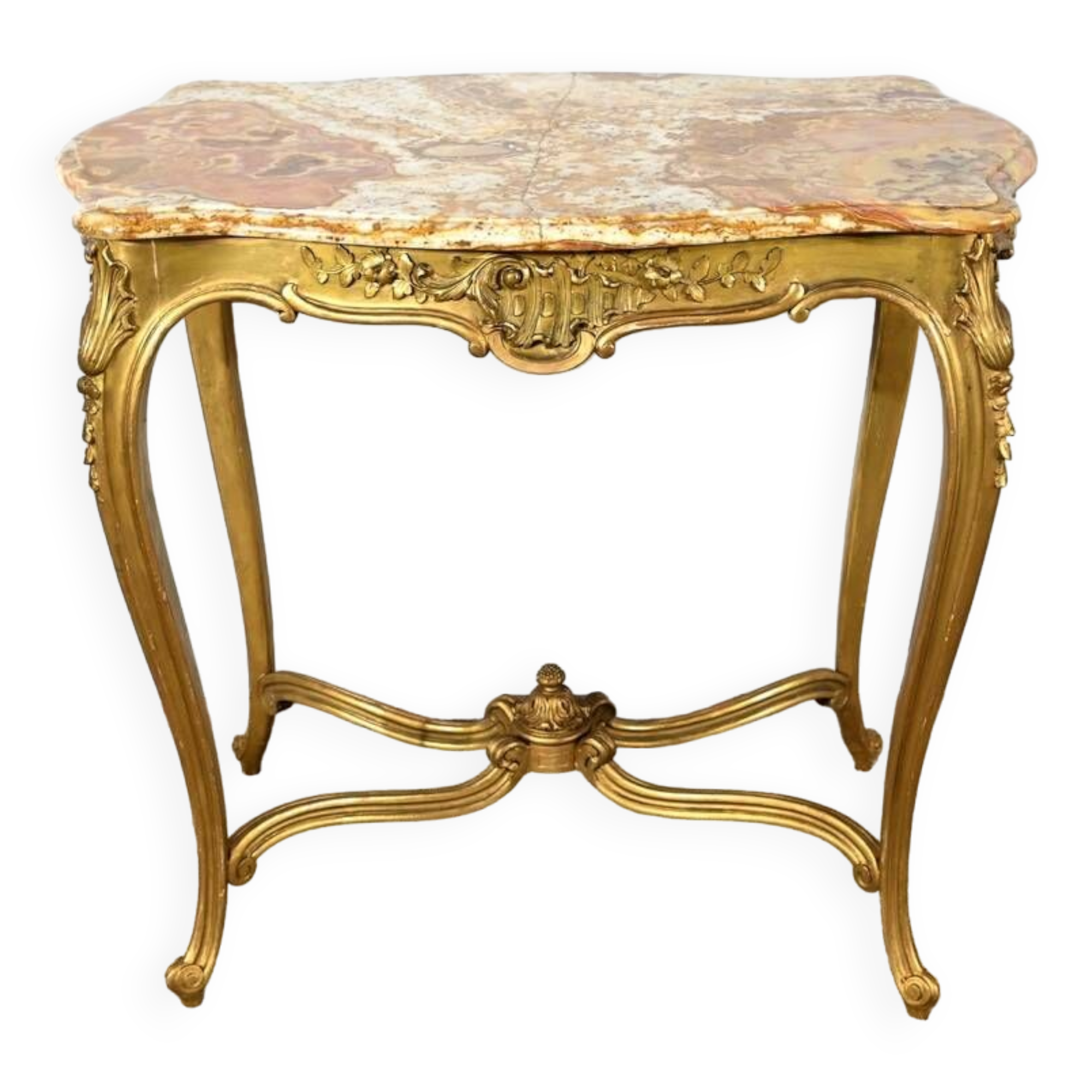 Small Middle Table in Golden Wood, Louis XV style – Late 19th century