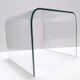 Aquamarine Square Glass Coffee Table attr. to Pietro Chiesa for Fontana Art