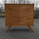 Commode vintage 1960 pied compas