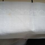 3 small antique tablecloths with embroidered initials PB