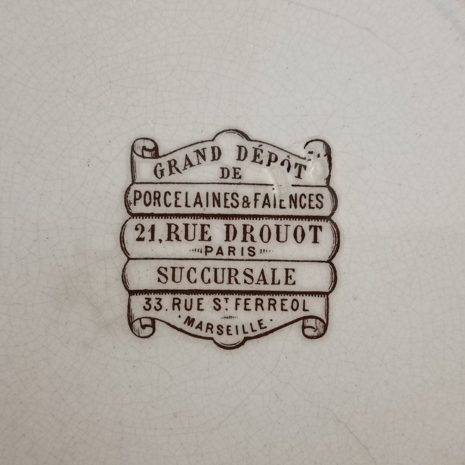 2 plates earth of iron E. Bourgeois and Salins