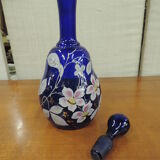 Carafe à liqueur bleue émaillée