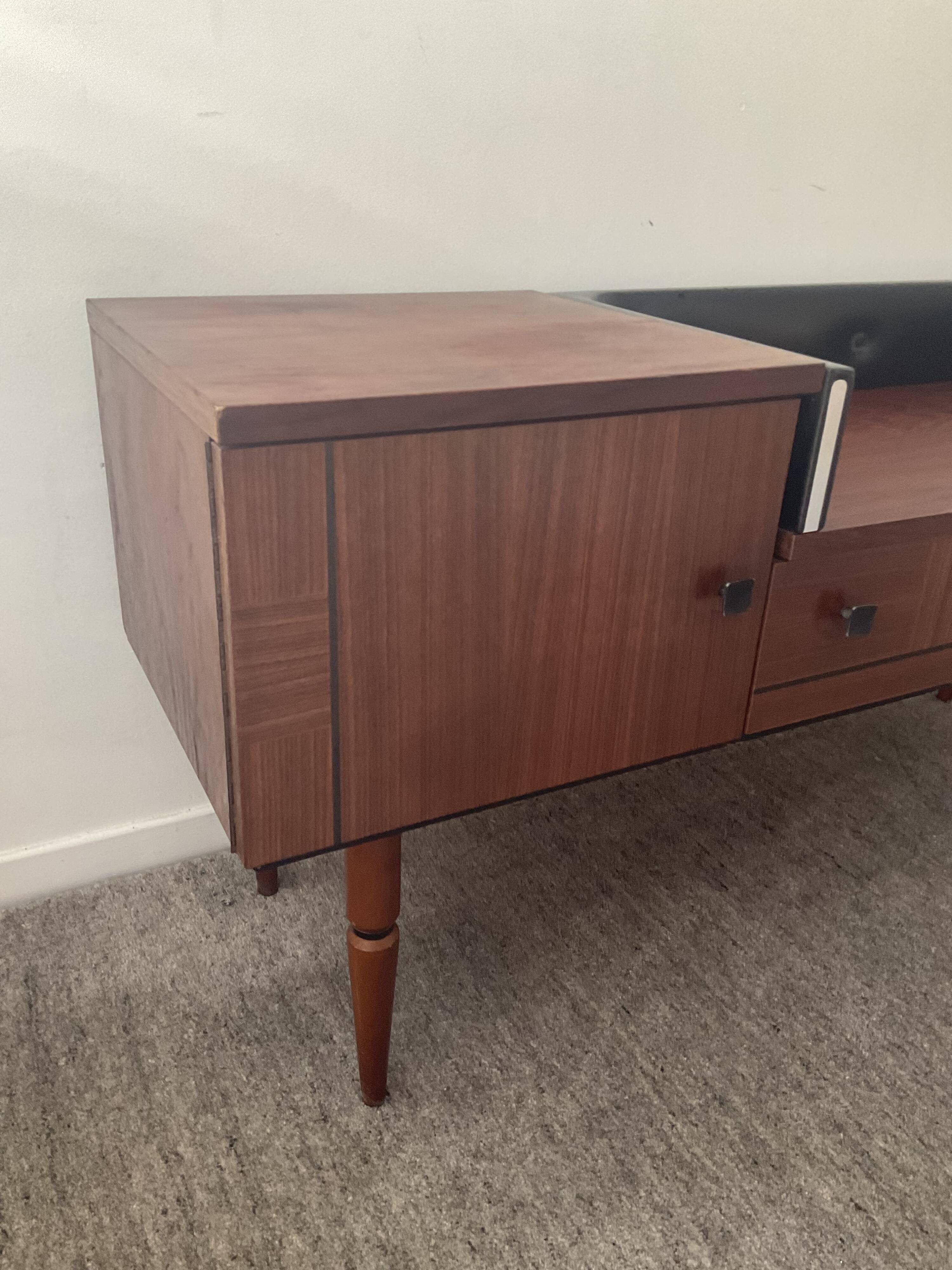 Enfilade teak TV cabinet from the 60s