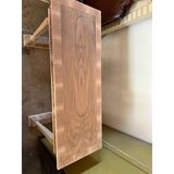 Italian Natural Consolle in Walnut Feather Wood and Maple and Walnut Inlays