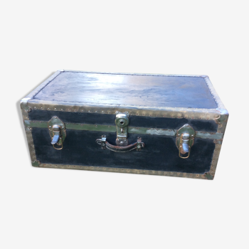 Beautiful renovated leather trunk