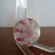 Murano paperweight millefiori and latticino twisted ribbons