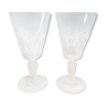 2 hand-carved Porto glasses Baccarat