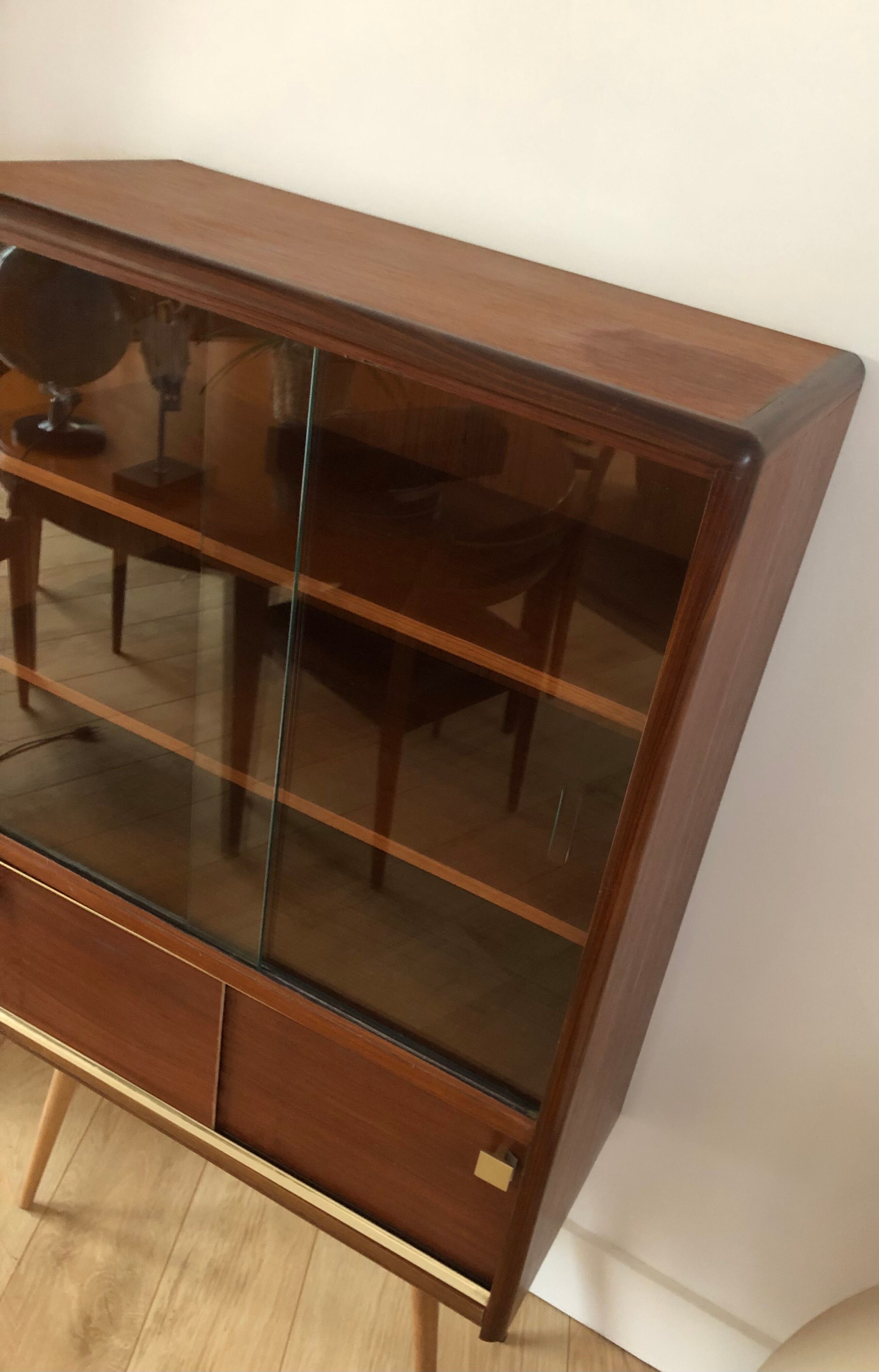 Scandinavian glass cabinet