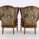 1960s Pair of Rattan Armchairs , Italy