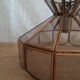 Brass suspension and smoked glass - vintage