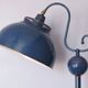 Lampe, lampadaire tôle rigitulle  années 50' underwriters laboratories