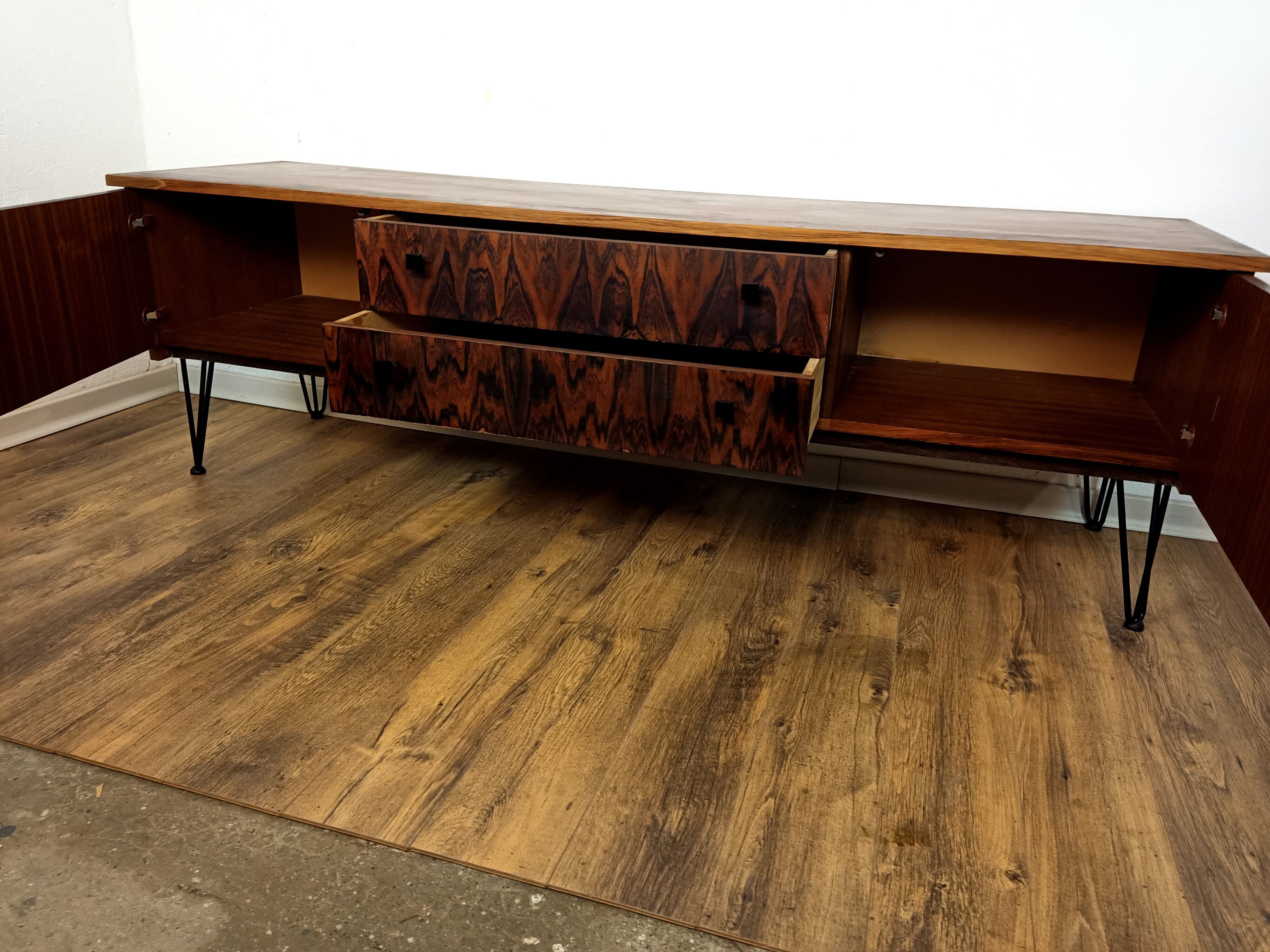 Scandinavian rosewood teak row