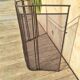 Large old fireplace 3 panels in iron forged height 77 cm