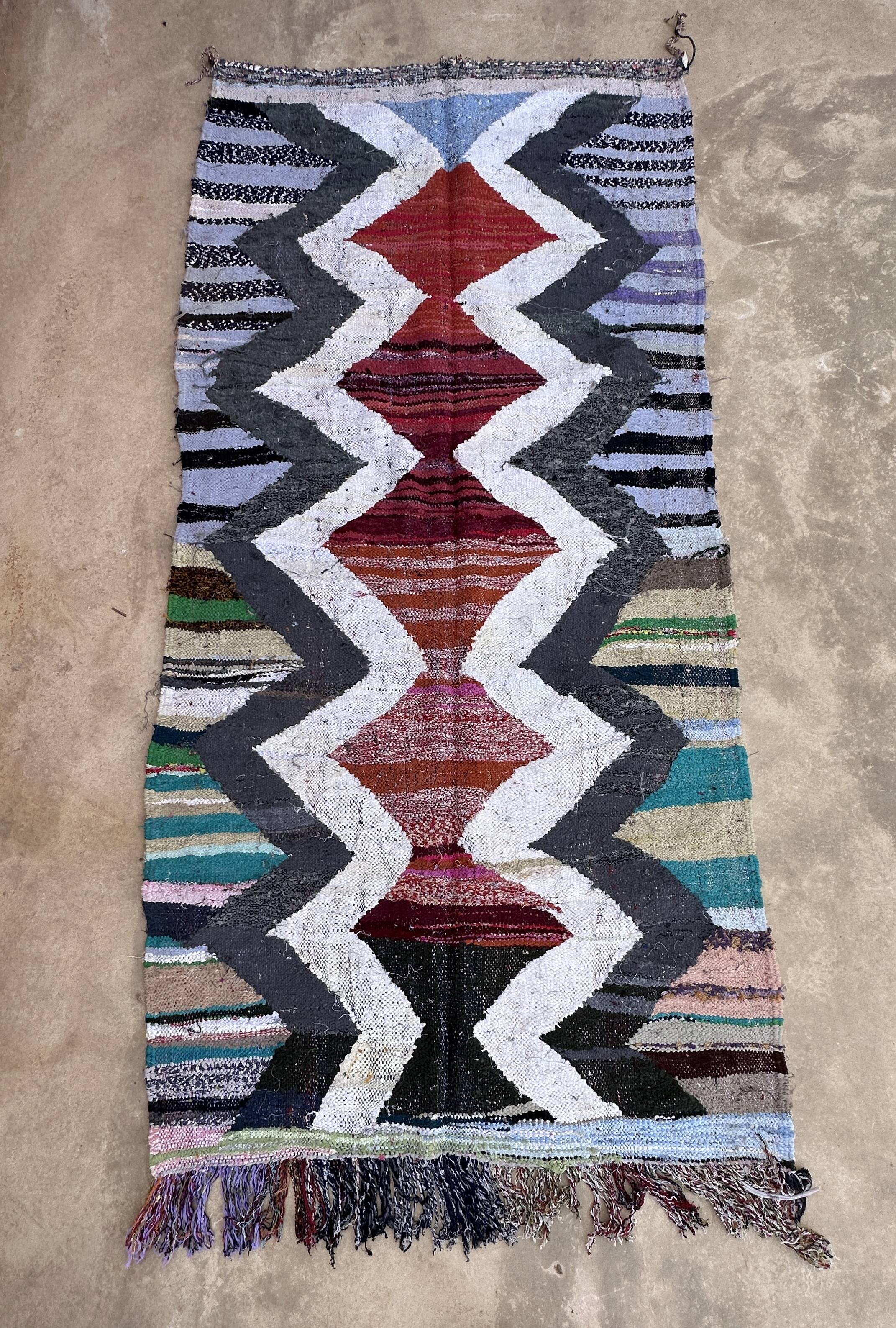 Colorful Moroccan rug - 130 x 270 cm