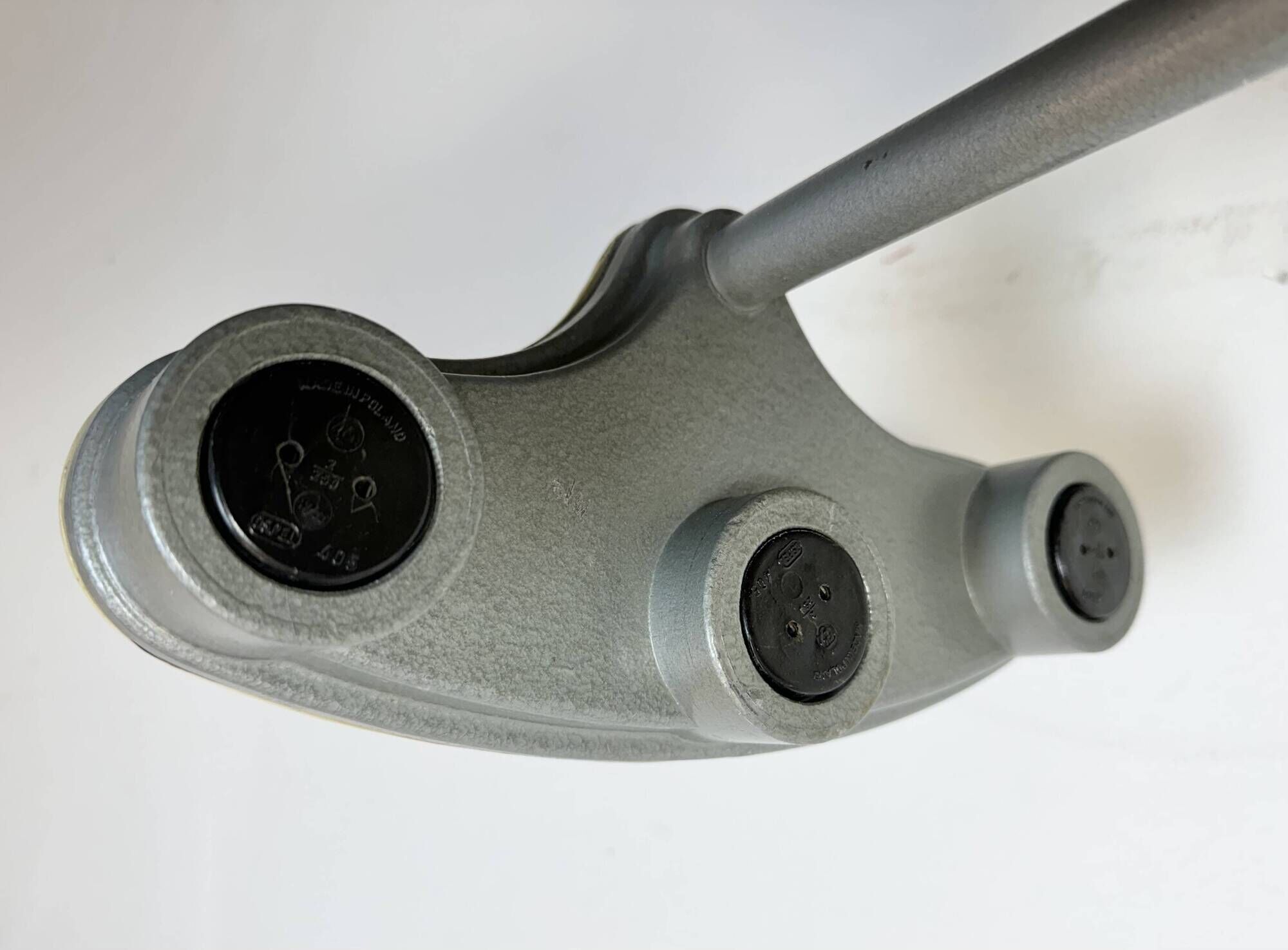 Grey Industrial Hanging Tube Light from Polam Gdansk, 1970s