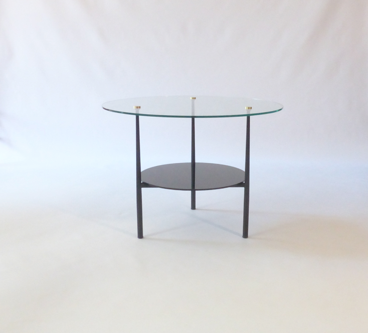 Gueridon table, double tray