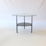 Gueridon table, double tray