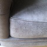 Sofa Chesterfield glossy brown leather