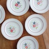 Lot de 6 assiettes à dessert Ceranord, modèle Bettina