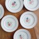 Set of 6 Ceranord dessert plates, Bettina model