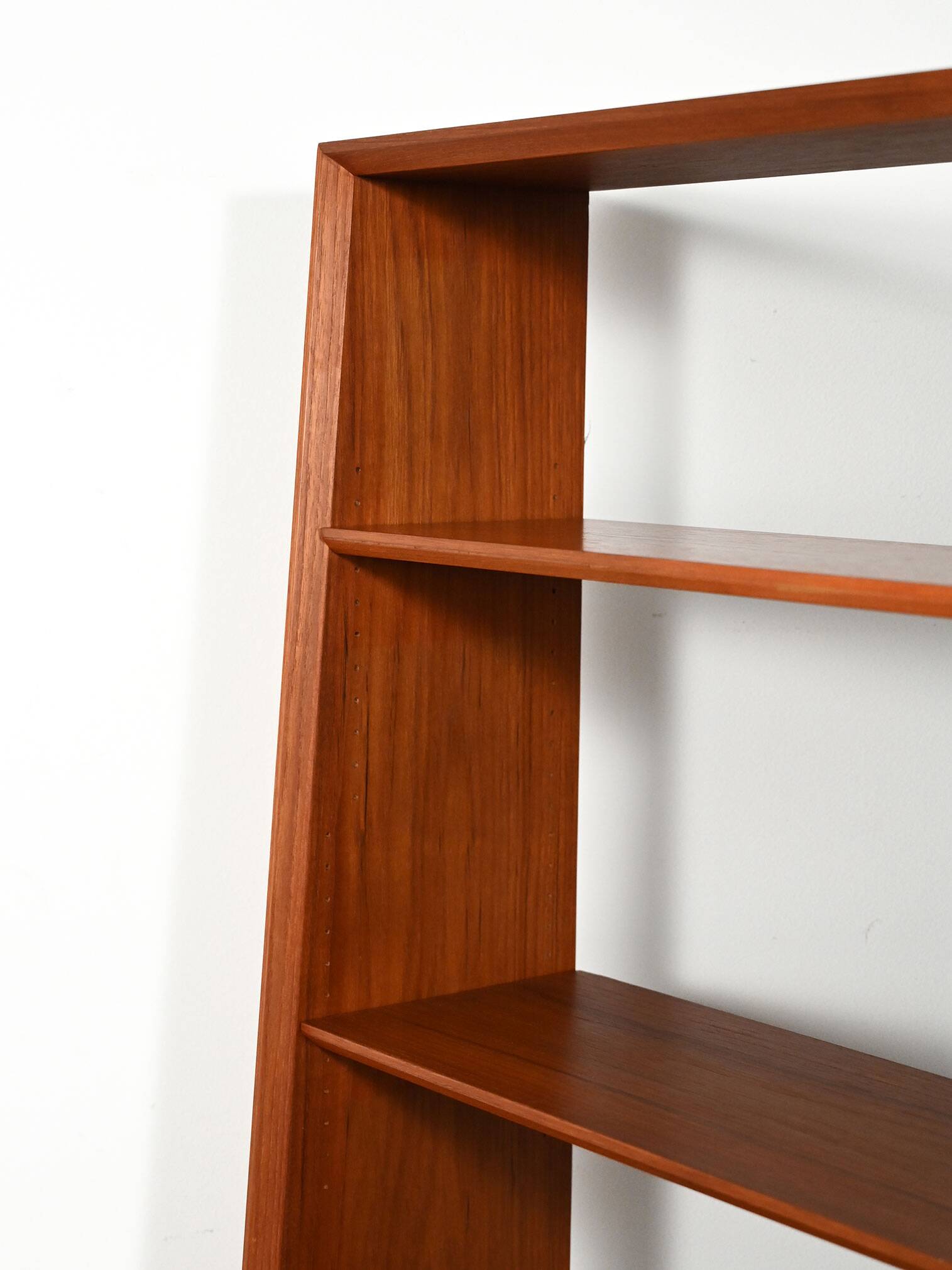 Scandinavian teak bookcase with cabinet, 1950s–1960s