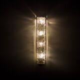 Wall lamp ice glass "bark".