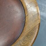 1950s Piano Bentwood Beech Stool, Czechoslovakia