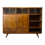 Vintage oak bookcase sideboard