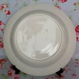 Large dish creux in faïence ancient motifs mill seaboard vintage sails