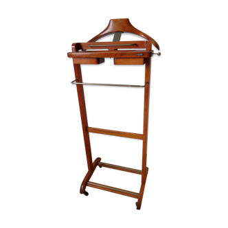 Fratelli Reguitti editor Valet night wooden varnish on wheels