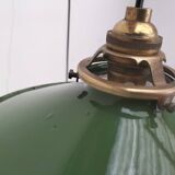 Enameled sheet metal pendant lights